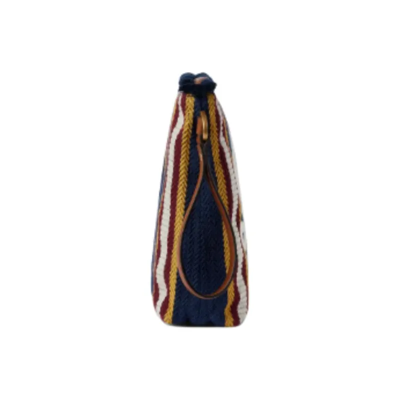 GUCCI Canvas Clutch Tubas Men's Dark Blue-2
