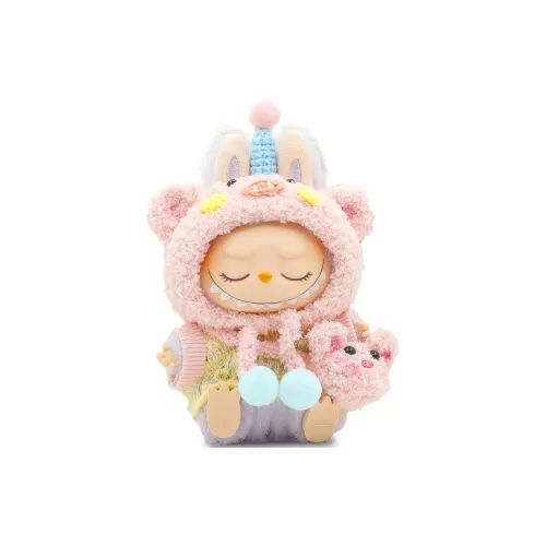 [Dress Up Doll] POP MART THEMONSTERS Piglet Sister Hang Tag Box Labubu Vinyl Sitting Party, 15cm In Height