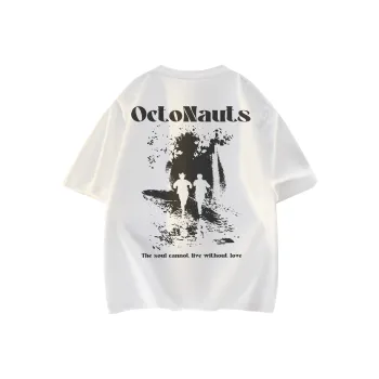 Small Columns Under The Sea T Shirt Unisex White Black