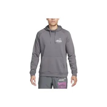 Nike Dri-FIT Hooded Fitness Pullover Sweatshirt Men's Gray