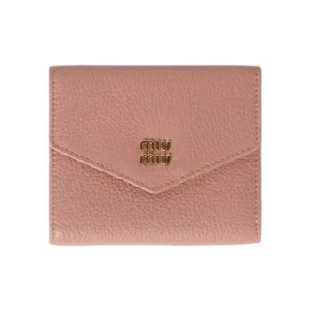 MIU MIU Calfskin Wallet Small Size Women's Pink