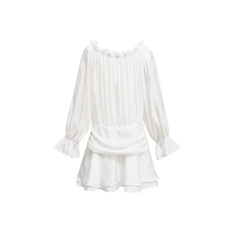 BEAUTIFUL CONFESSION Long Sleeved Dress Women's White-1