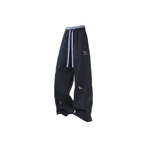 PAINT STAIN Teenagers Loose Fit Straight Fit Casual Sports Pants Unisex
