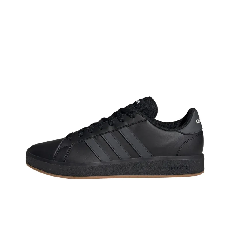 Adidas GRAND COURT Anti Slip Wear Resistant Low Top Skateboard Shoes Men's Black-0