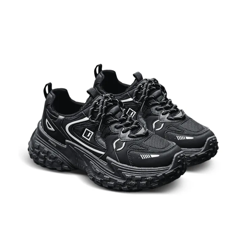 Hong Kong Meng Slip Resistant Breathable Height Increasing Low Top Chunky Sneakers Men's-4