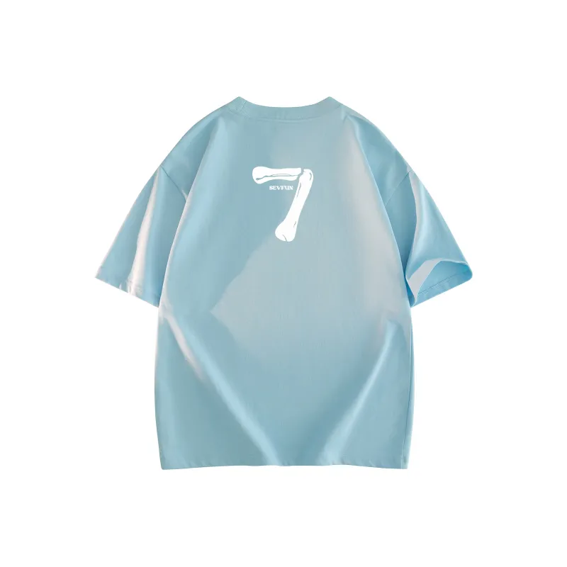7 SEVFUN T-Shirt Unisex Misty Blue-0