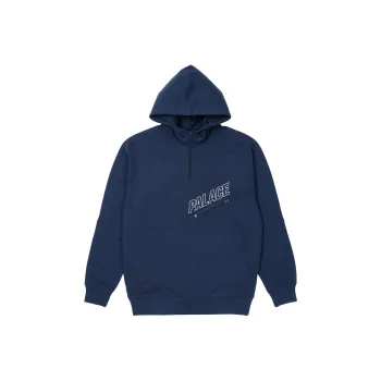 PALACE Slant 1/4 Zip Hood