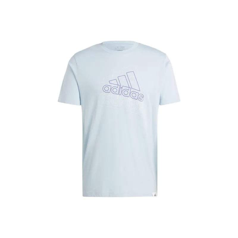 Adidas TECH BADGE OF SPORT T-Shirt Men's Blue-0