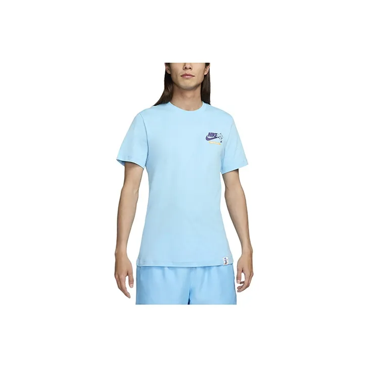 Nike T Shirt Men's Aquarius Blue-0
