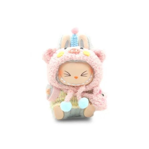 [Dress Up Doll] POP MART THEMONSTERS Cream Piglet Sister Hang Tag Box Labubu Vinyl Sitting Party, 15cm In Height