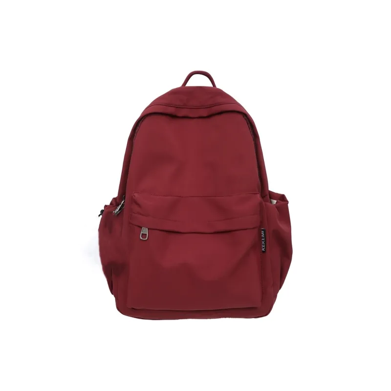 LUVISTRUE Nylon Couple Backpack Regular Men's White/Black/Red/Pink/Green/Khaki-4