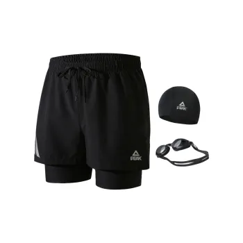 PEAK Swimming Sets Polyester Elastane Poolside Men's Black