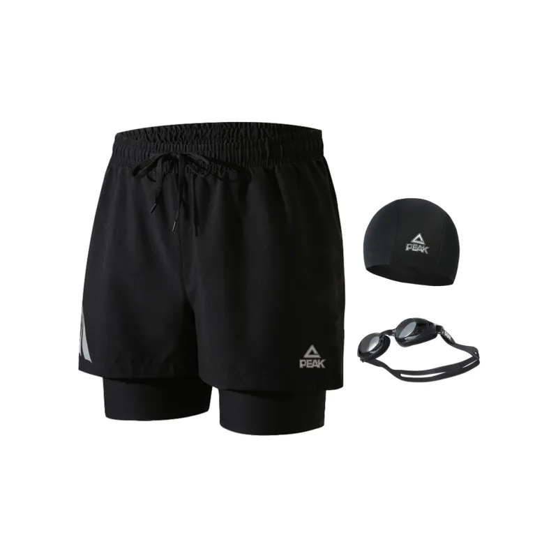 PEAK Swimming Sets Polyester Elastane Poolside Men's Black-0