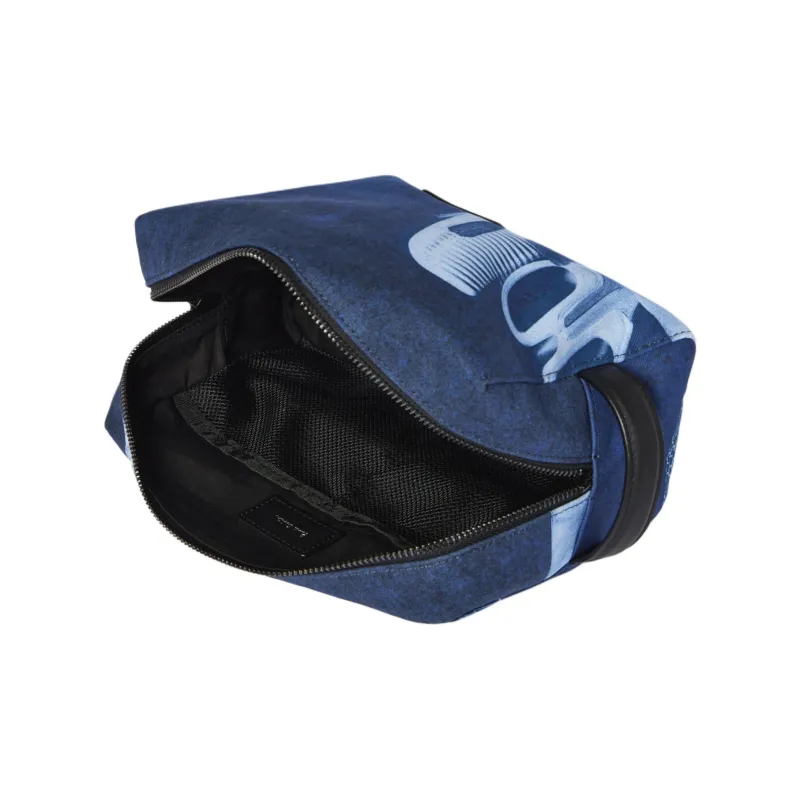 Paul Smith Cotton Toiletry Bag Men's Indigo-3