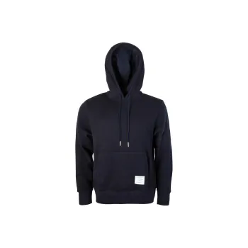 THOM BROWNE· 4-Bar Honeycomb Piqué Hoodie Sweatshirt Men's Blue