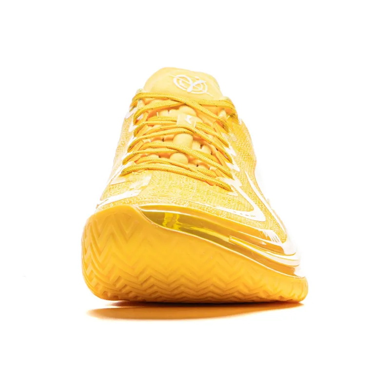 LiNing Gamma Cushioning Anti Slip And Wear Resistant Support Low Top Basketball Shoes Men's Neon Mango Yellow-4