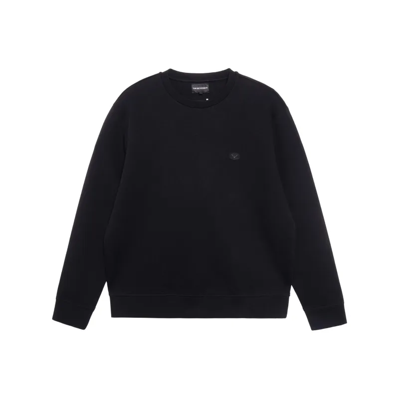 EMPORIO ARMANI Logo patch Crew neck Sweatshirt-0