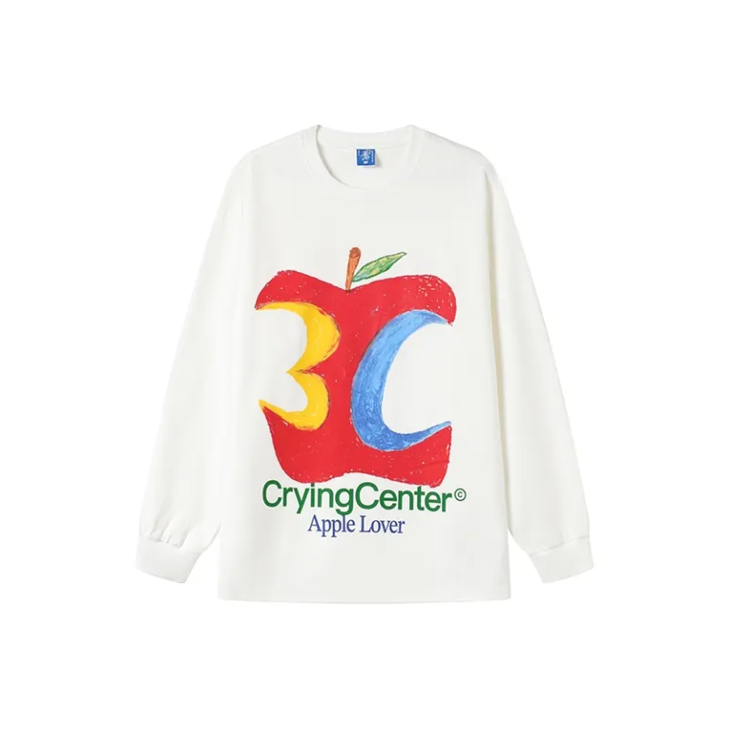 Crying Center Long Sleeved T Shirt Unisex-3