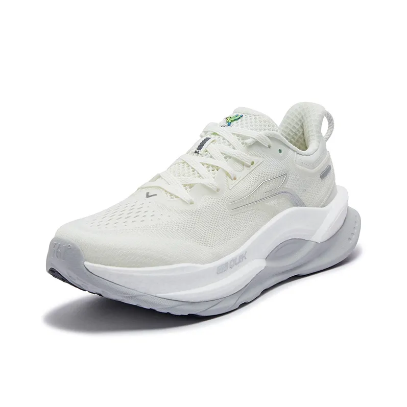361° Fiery Red 5 Abrasion Resistant Slip Resistant Low Top Casual Running Shoes Women's White Gray-1
