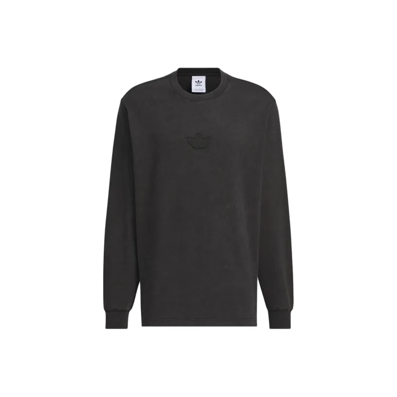 Adidas Originals LONG SLEEVE TOP T Shirt Men's Black-0