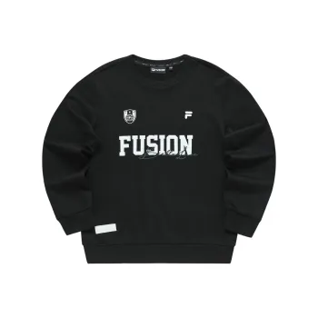 FILA FUSION BASEBALL Series Sweatshirt Men's Jet Black