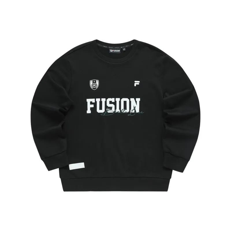 FILA FUSION BASEBALL Series Sweatshirt Men's Jet Black-0