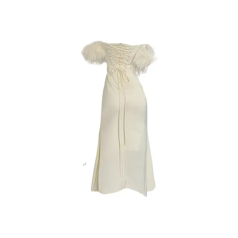SECFLY OFFICIAL Sleeveless Dress Women's Apricot-1