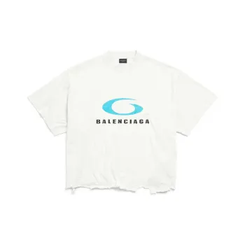 Balenciaga Loop Sports Icon Cropped T Shirt