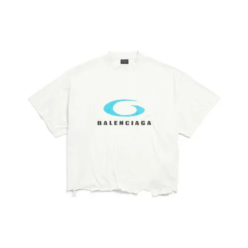 Balenciaga Loop Sports Icon Cropped T Shirt