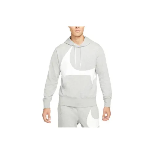 Nike SPORTSWEAR SWOOSH PULLOVER HOODIE Sweatshirt Men's Gray