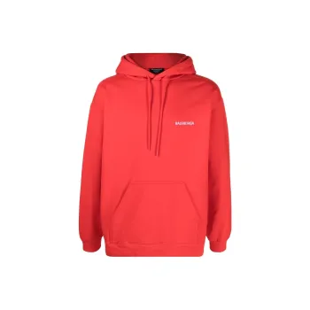 Balenciaga Back Logo Regular Fit Hoodie