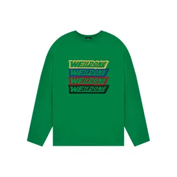 WE11DONE Logo print Long sleeve T shirt