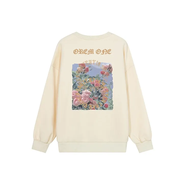 OREM ONE Crew Neck Loose Fit Sweatshirt Fall Unisex-13