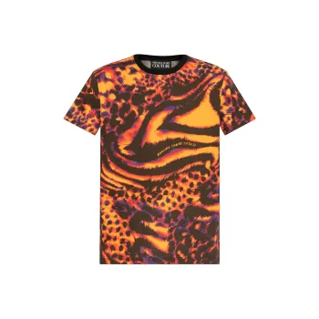 VERSACE JEANS COUTURE Graphic Print Crewneck T Shirt