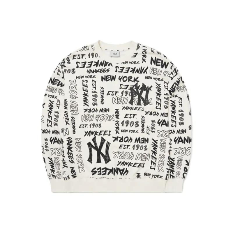 MLB New York Yankees Sweatshirts Unisex White-0