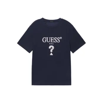 GUESS T Shirt Men's Dark Marine Blue