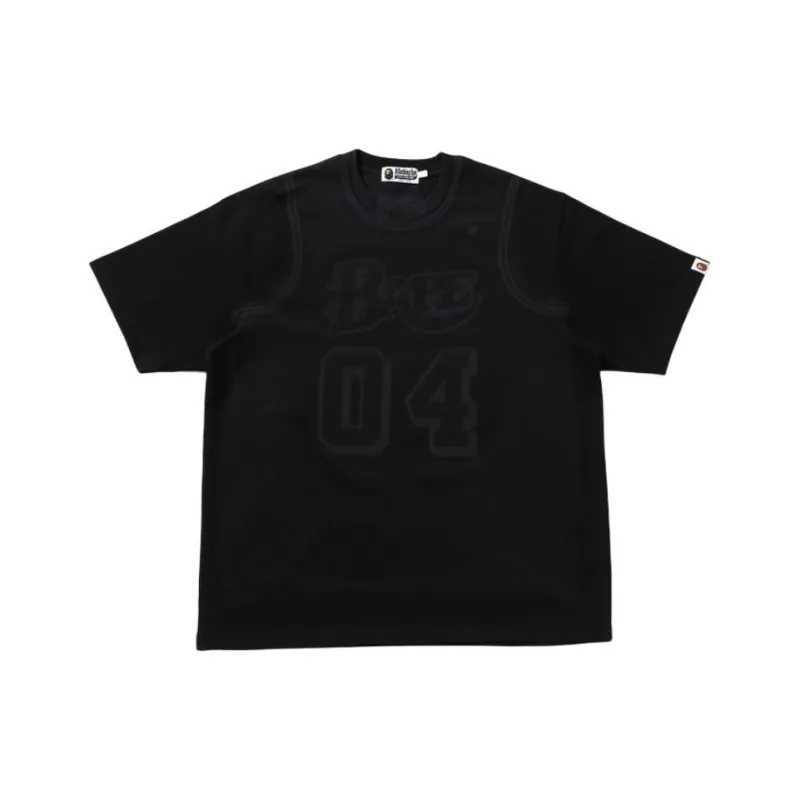 A BATHING APE Fake Print T shirt-0