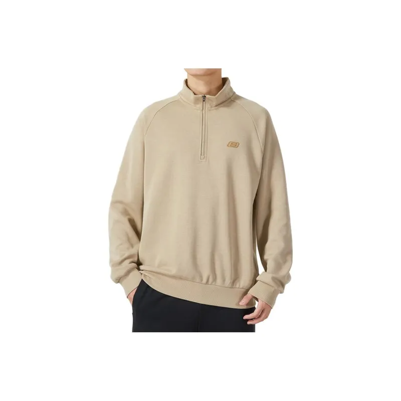 Skechers Colorful Sweatshirt Men's Beige Brown-0