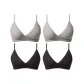 4 Pack (2 Silver Gray+2 Black)