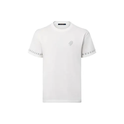 LOUIS VUITTON 1AGMIF Signature Short Sleeved Cotton Crewneck