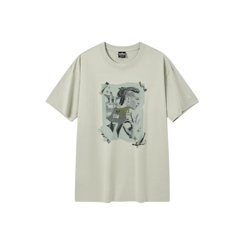 XTEP T Shirt Men's Elegant Gray Green-0