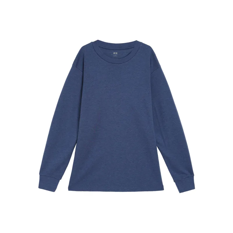 UNIQLO T Shirts Unisex Sea Blue-0