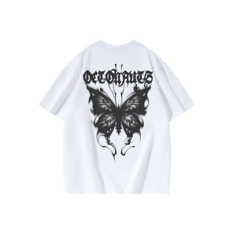 Small Columns Under The Sea Short Sleeved T Shirts Unisex White-0