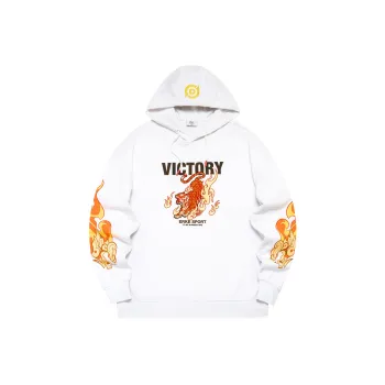 Erke x WANGZHERONGYAO,LIANMINGKUAN Sports Life Collection Sweatshirt Men's True White