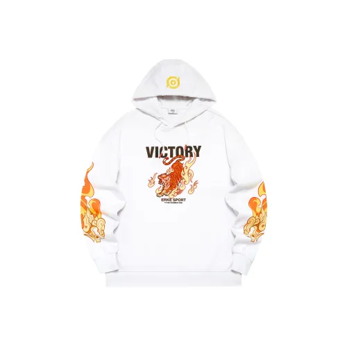 Erke x WANGZHERONGYAO,LIANMINGKUAN Sports Life Collection Sweatshirt Men's True White