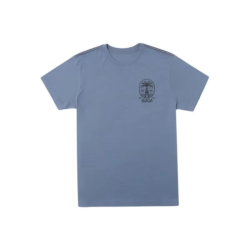 RVCA T-Shirt Men's Industrial Blue-0