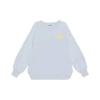 GANNI Sweatshirts Unisex Sky Blue