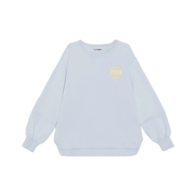 GANNI Sweatshirts Unisex Sky Blue-0