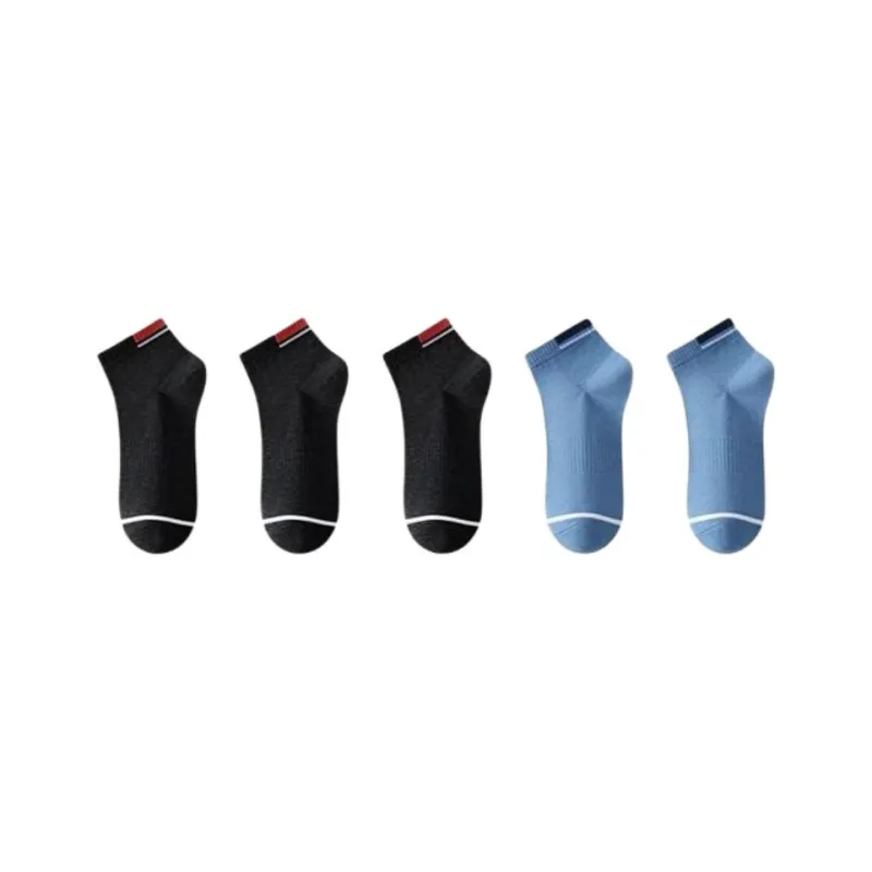 H YXIANG Mid Calf Socks Unisex 5 Pack-3