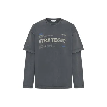 URBAN REVIVO T Shirt Men's Dark Gray
